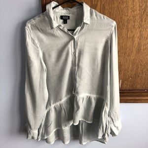 Ana Button Down Peplum Top